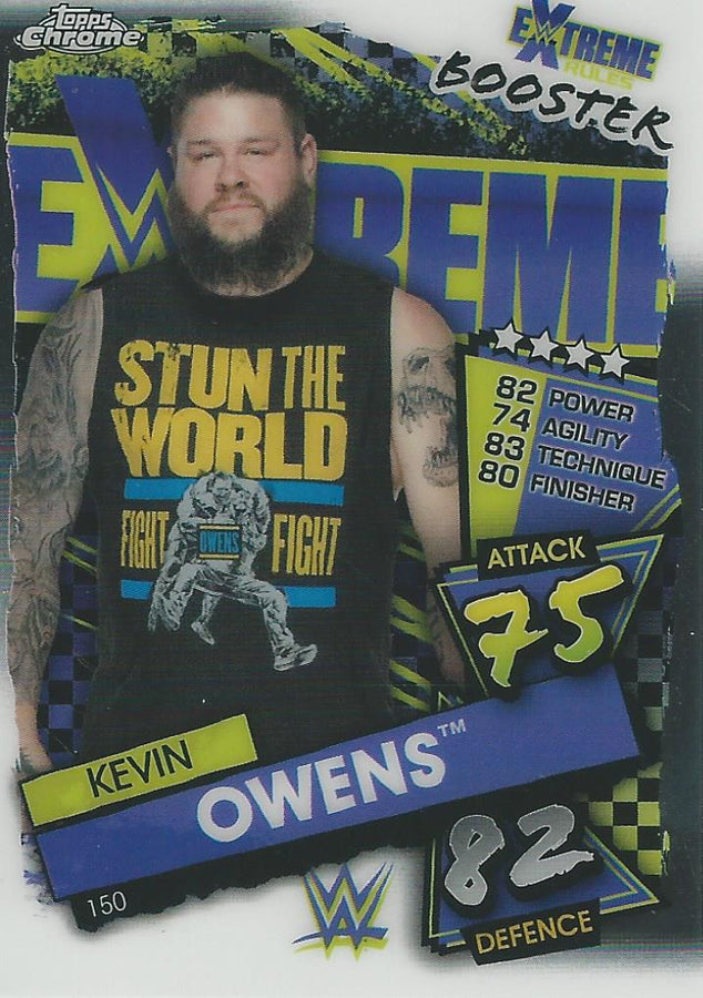 WWE Topps Slam Attax Chrome 2021 Kevin Owens #150