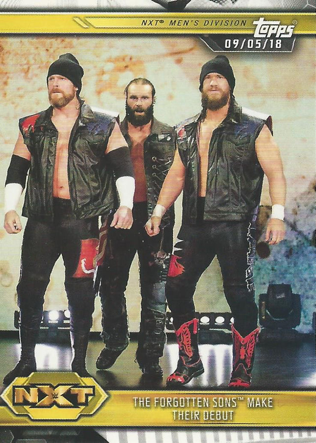 WWE Topps NXT 2019 Forgotten Sons #50