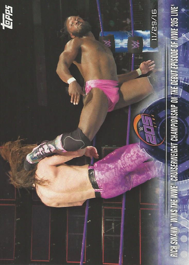 WWE Topps Road to Wrestlemania 2018 Rich Swann #50