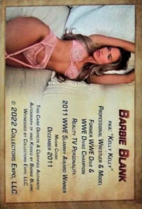 Barbie Blank trading card PW Catalog