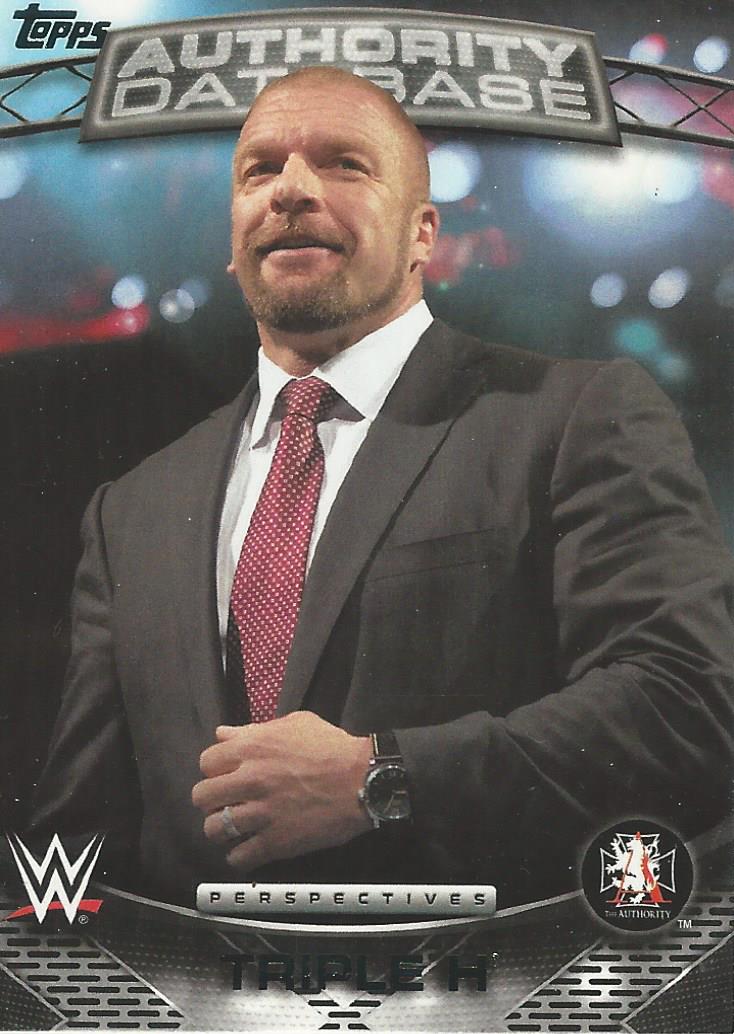WWE Topps 2016 Triple H 1A trading card PW Catalog