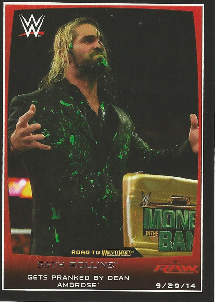 WWE Topps Road to Wrestlemania 2015 Seth Rollins #51