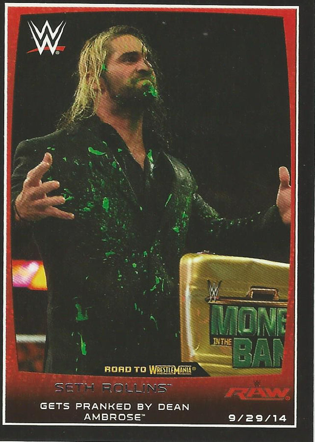 WWE Topps Road to Wrestlemania 2015 Seth Rollins #51