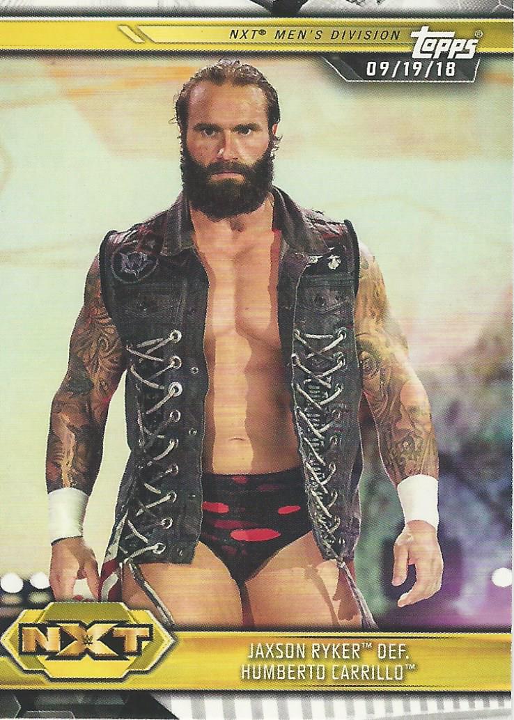 WWE Topps NXT 2019 Jaxson Ryker #51