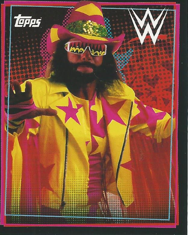 WWE Topps Road to Wrestlemania Stickers 2021 Macho Man Randy Savage #151