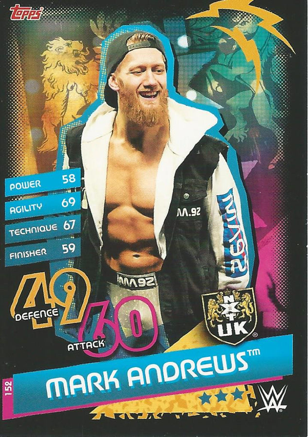 WWE Topps Slam Attax Reloaded 2020 Mark Andrews #152 NXT UK