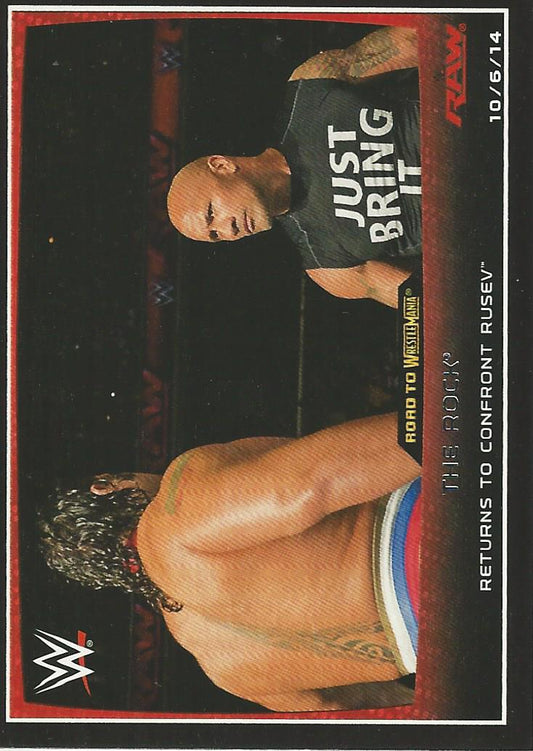 WWE Topps Road to Wrestlemania 2015 The Rock #52