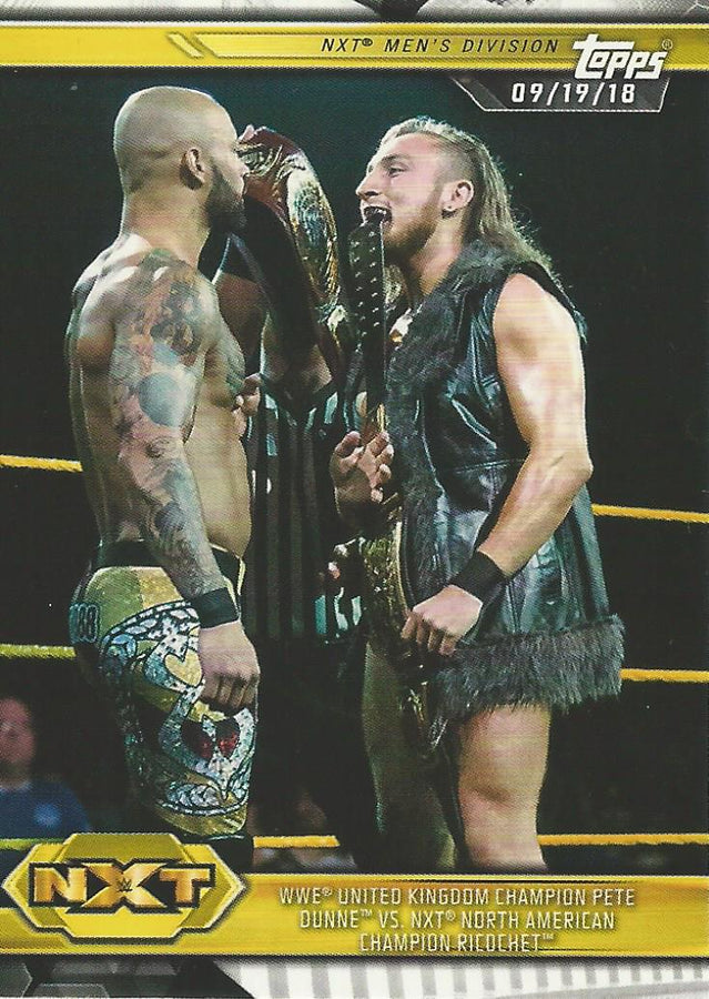 WWE Topps NXT 2019 Pete Dunne and Ricochet #52