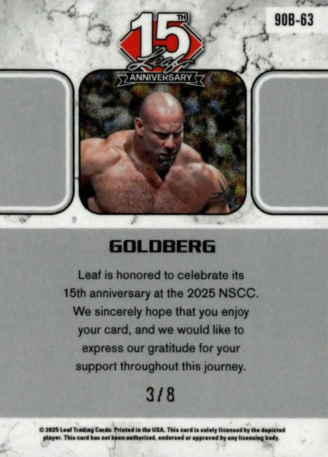 Goldberg trading card PW Catalog
