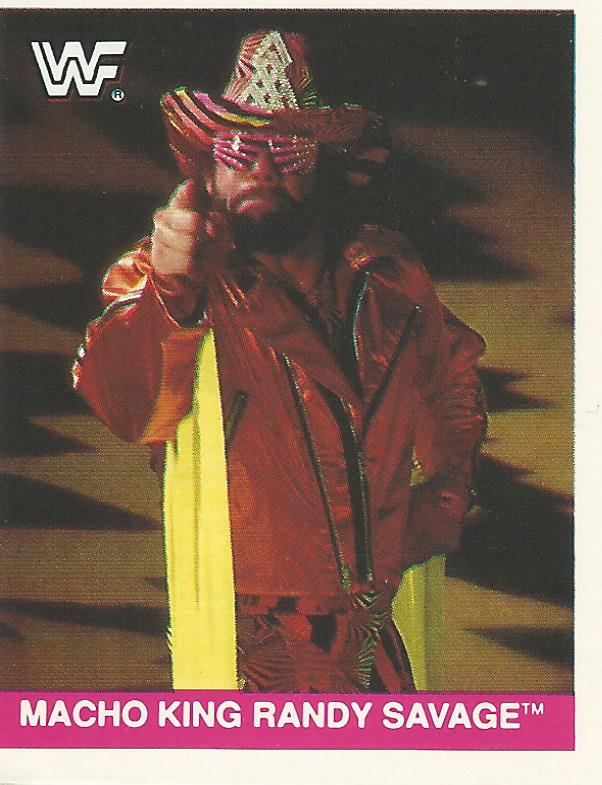 WWF Merlin Sticker Collection 1990 Macho Man Randy Savage #153