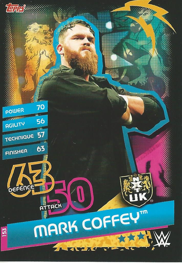 WWE Topps Slam Attax Reloaded 2020 Mark Coffey #153 NXT UK