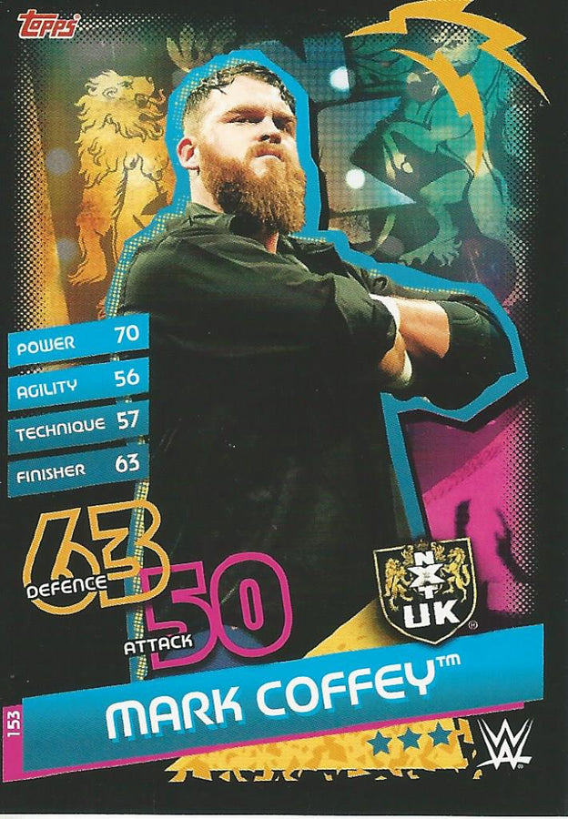 WWE Topps Slam Attax Reloaded 2020 Mark Coffey #153 NXT UK