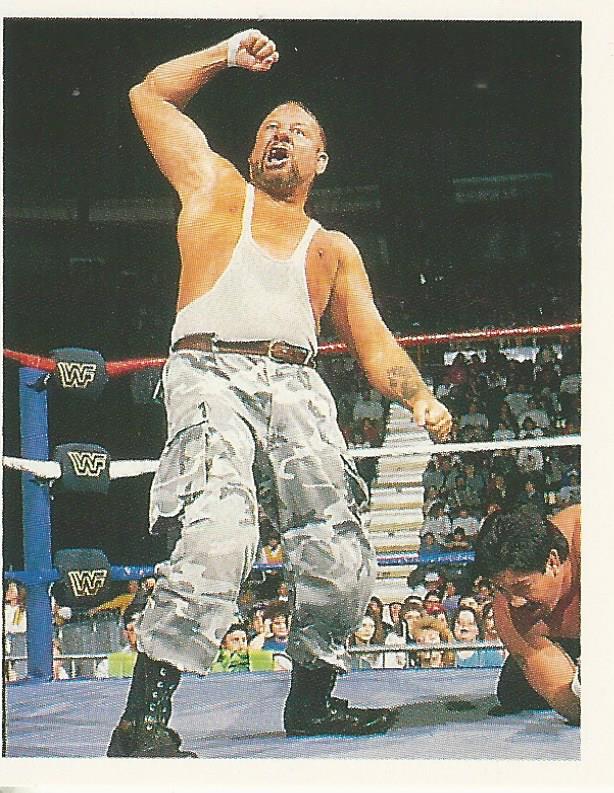 WWF Merlin Stickers 1991 Bushwhackers Luke #153