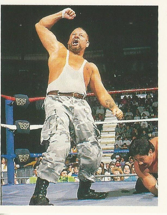WWF Merlin Stickers 1991 Bushwhackers Luke #153