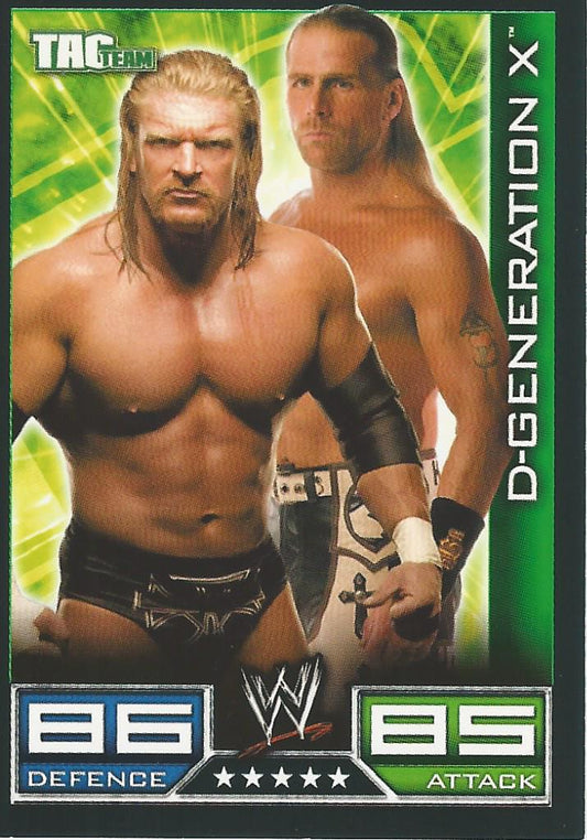 WWE Topps Slam Attax 2008 Shawn Michaels and Triple H DX #153