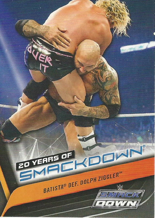 WWE Topps Smackdown 2019 Batista SD-33 trading card PW Catalog