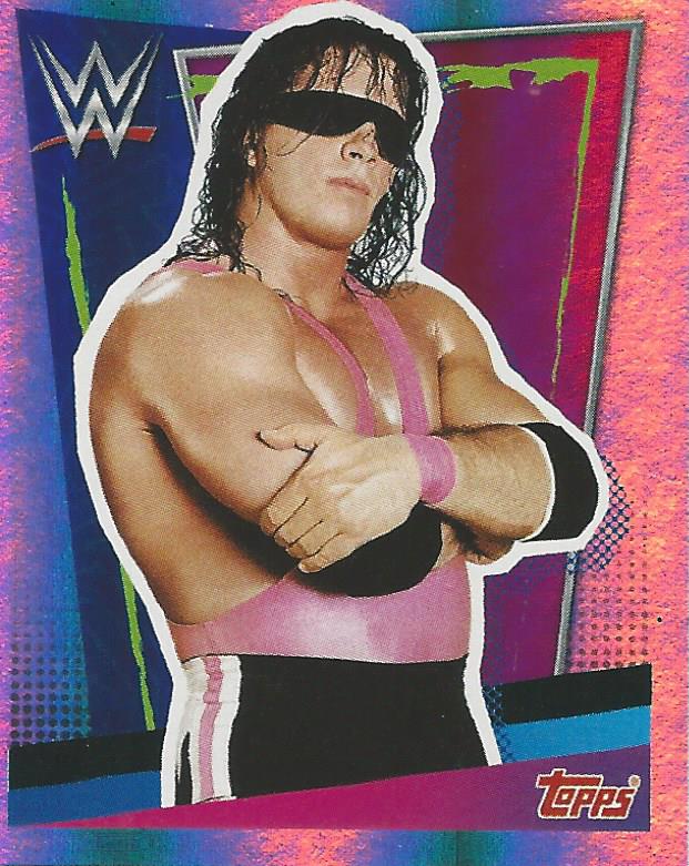 WWE Topps Road to Wrestlemania Stickers 2021 Bret Hitman Hart #154