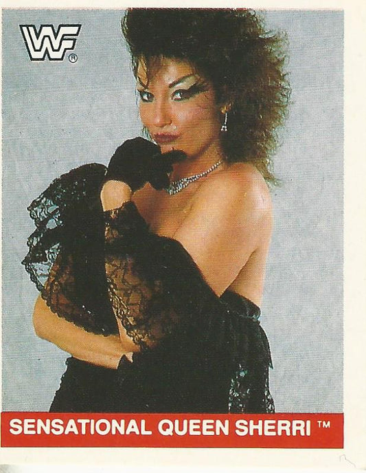 WWF Merlin Sticker Collection 1990 Sensational Sherri #154