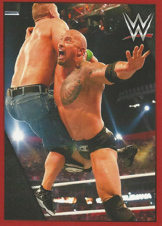 WWE Topps Then Now Forever 2016 Stickers The Rock #154