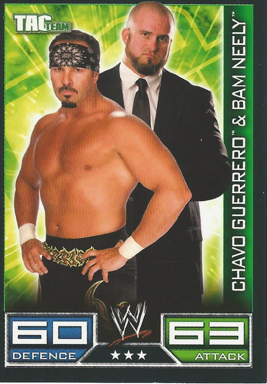 WWE Topps Slam Attax 2008 Chavo Guerrero and Bam Neely #154