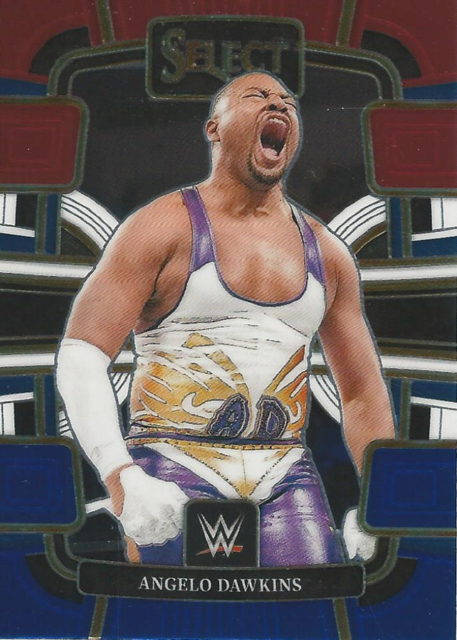 WWE Panini Select 2024 Blue/Silver/Red Angelo Dawkins #82
