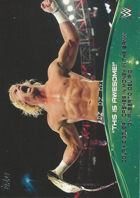WWE Topps 2015 Dolph Ziggler 4 of 10 trading card PW Catalog