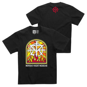 Seth Rollins "Stained Glass Flames" Youth Authentic T-Shirt