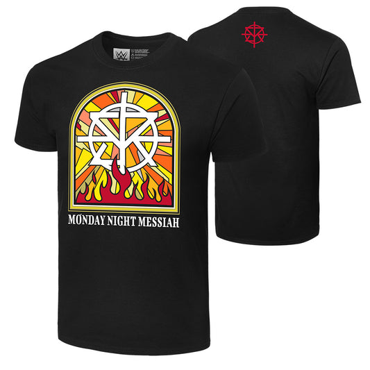 Seth Rollins "Stained Glass Flames" Authentic T-Shirt T-Shirt PW Catalog