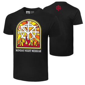 Seth Rollins "Stained Glass Flames" Authentic T-Shirt T-Shirt PW Catalog