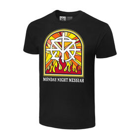 Seth Rollins "Stained Glass Flames" Authentic T-Shirt T-Shirt PW Catalog