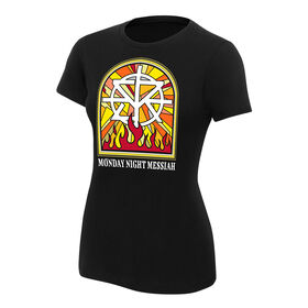 Seth Rollins "Stained Glass Flames" Women's Authentic T-Shirt T-Shirt PW Catalog