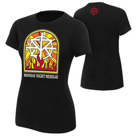 Seth Rollins "Stained Glass Flames" Women's Authentic T-Shirt T-Shirt PW Catalog