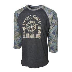 Seth Rollins Camouflage Raglan Baseball Shirt & Hat Set