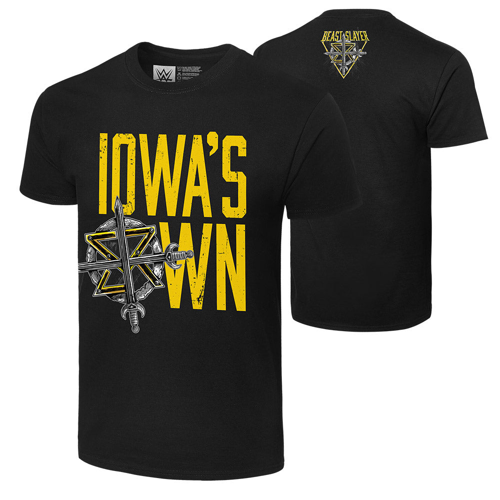 Seth Rollins "Iowa's Own BeastSlayer" Authentic T-Shirt T-Shirt PW Catalog
