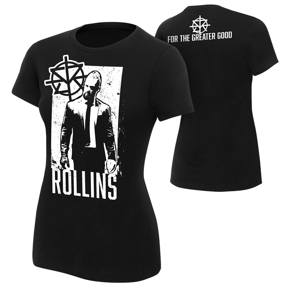 Seth Rollins "For The Greater Good" Women's Authentic T-Shirt