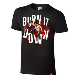 Seth Rollins "Burn it Down" Graphic T-Shirt T-Shirt PW Catalog
