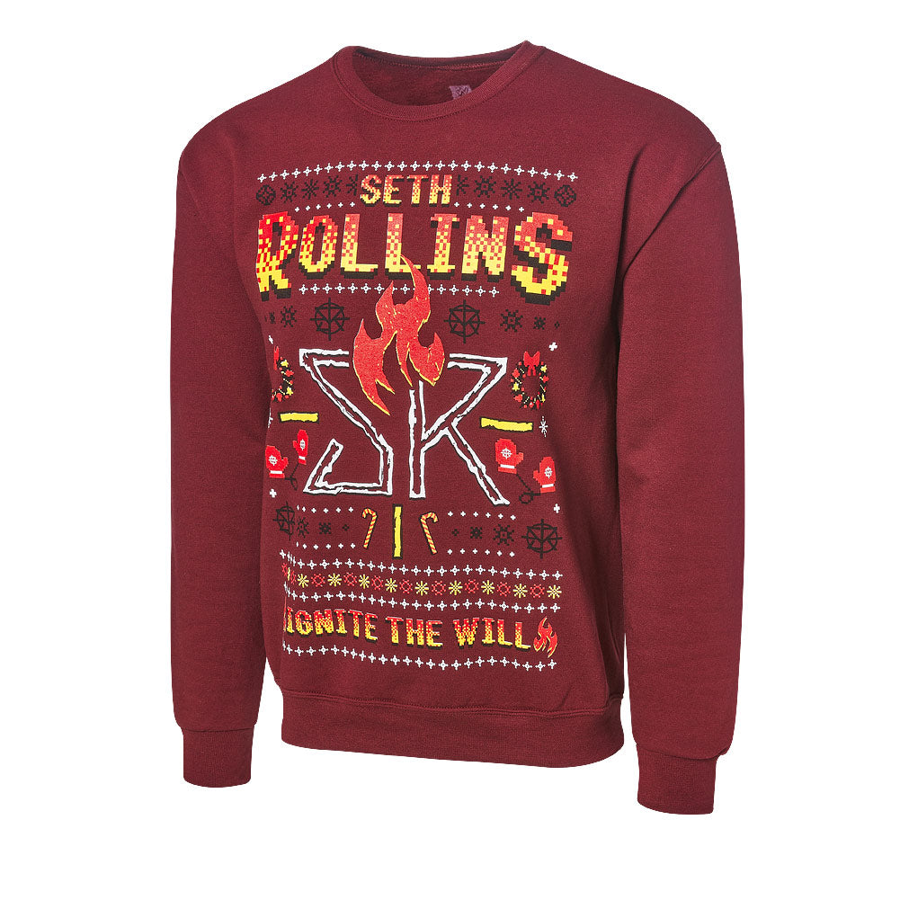 Seth Rollins "Ignite the Will" Ugly Holiday Sweatshirt