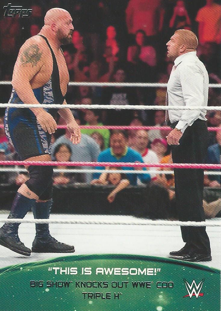 WWE Topps 2015 Big Show 5 of 10 trading card PW Catalog