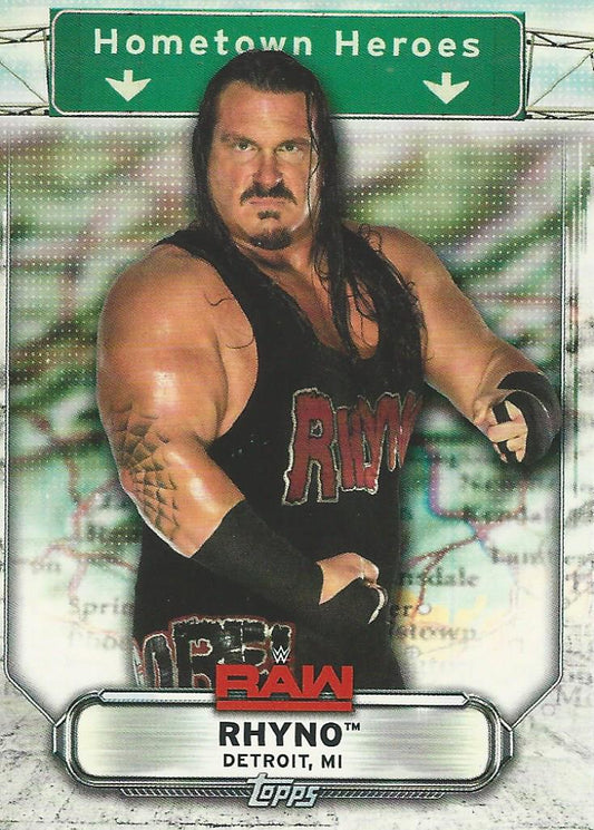 WWE Topps Raw 2019 Rhyno HH-31 trading card PW Catalog