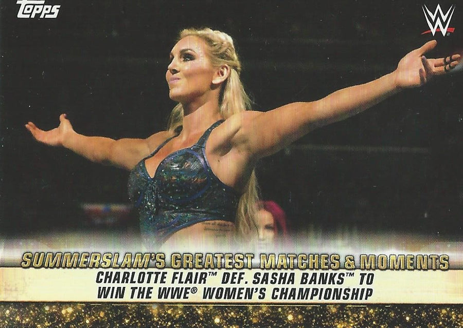 WWE Topps SummerSlam 2019 Charlotte Flair GM-37
