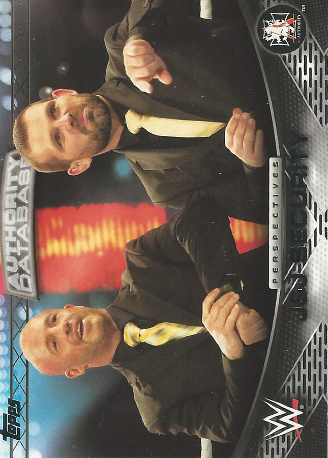WWE Topps 2016 J&J Security 5A trading card PW Catalog