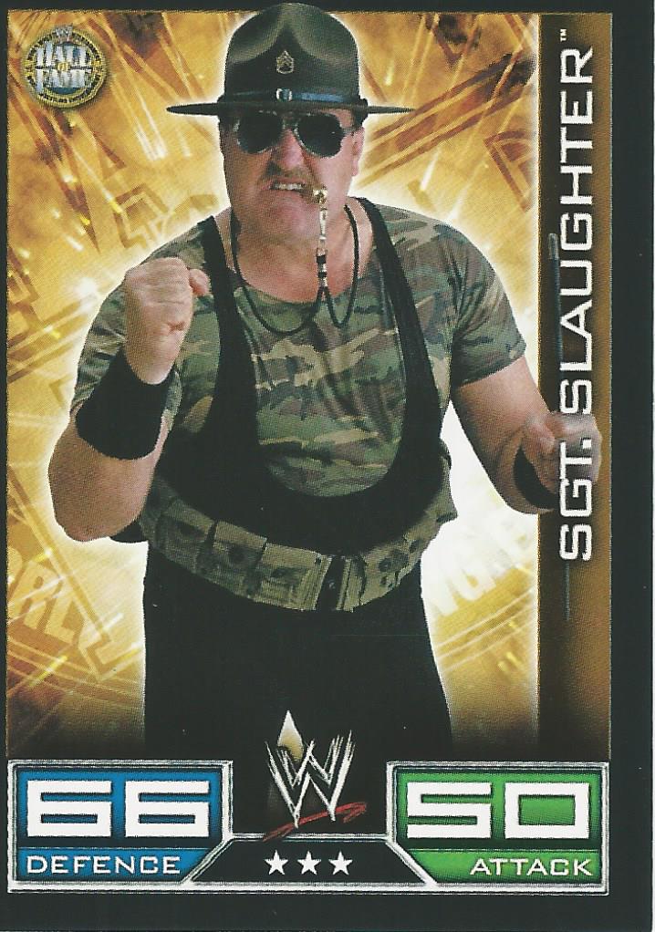 WWE Topps Slam Attax 2008 Sgt Slaughter #155