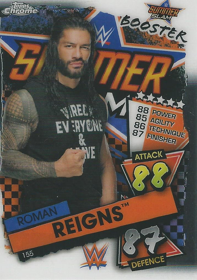 WWE Topps Slam Attax Chrome 2021 Roman Reigns #155