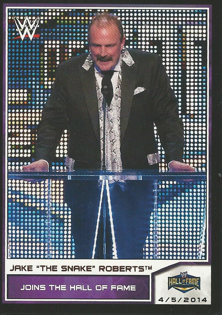 WWE Topps Road to Wrestlemania 2014 Jake the Snake Roberts #95