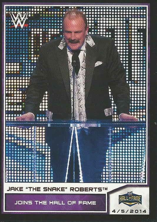 WWE Topps Road to Wrestlemania 2014 Jake the Snake Roberts #95