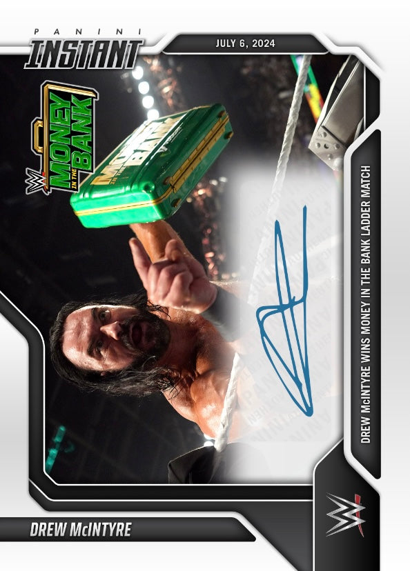 Drew Mcintyre – Drew Mcintyre Wins Money in the Bank Ladder Match trading card PW Catalog