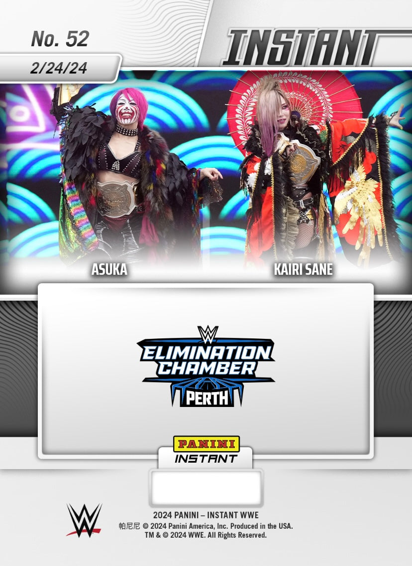 Asuka / Kairi Sane – the Kabuki Warriors Retain Women’s TAG Team Championship trading card PW Catalog