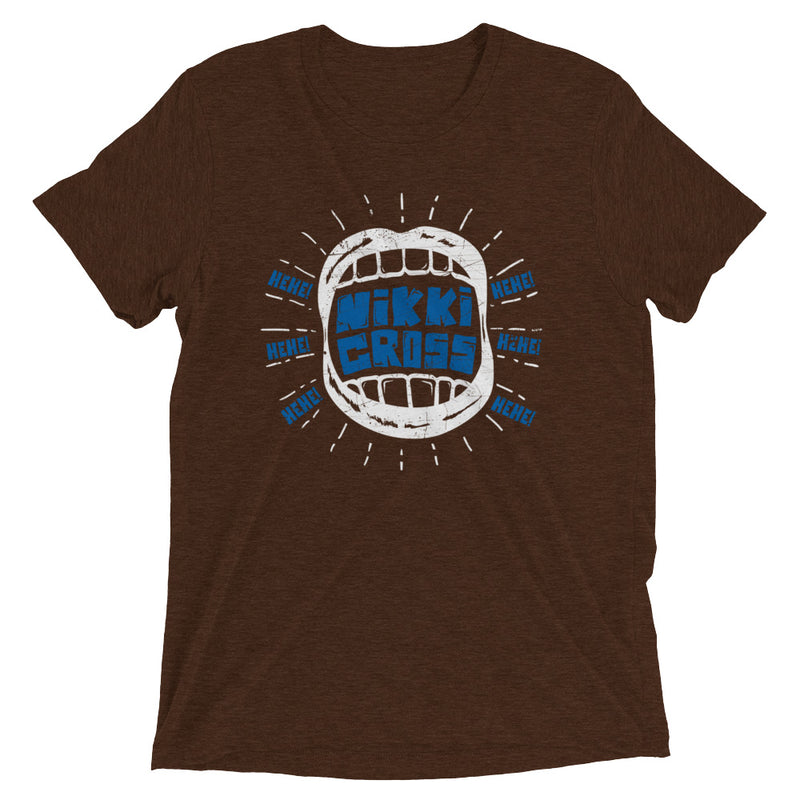 Nikki Cross "Hehe" Tri-Blend Unisex T-Shirt T-Shirt PW Catalog