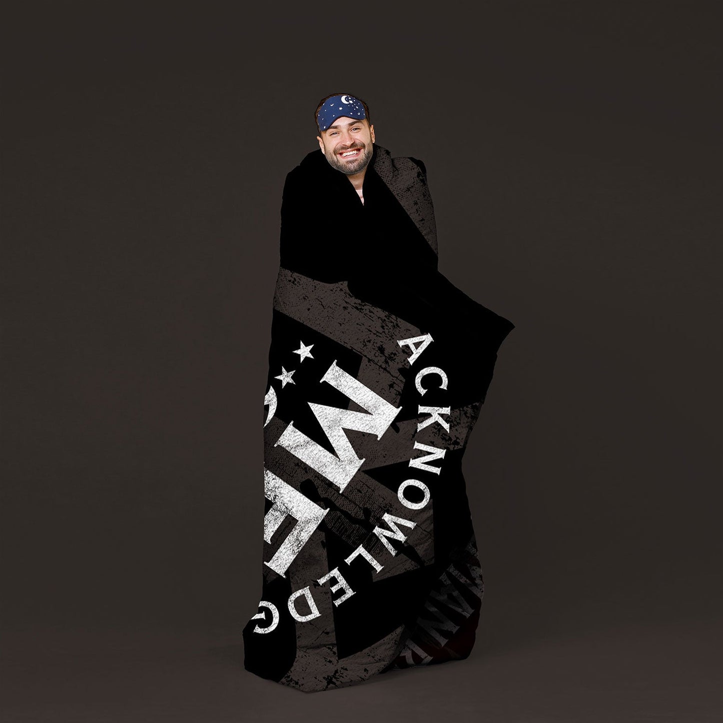 Roman Reigns "Acknowledge Me" Sleep Squad Fleece Throw Blanket