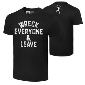 Roman Reigns "Wreck Everyone & Leave" Authentic T-Shirt